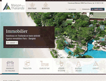 Tablet Screenshot of maison-thailande.com